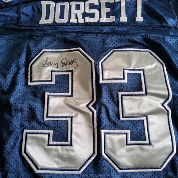 NFL 3 DALLAS COWBOYS FOOTBALL JERSEY 2 OF THE 3 ARE AUTOGRAPHED BY TONY DORSETT - Picture 14 of 16